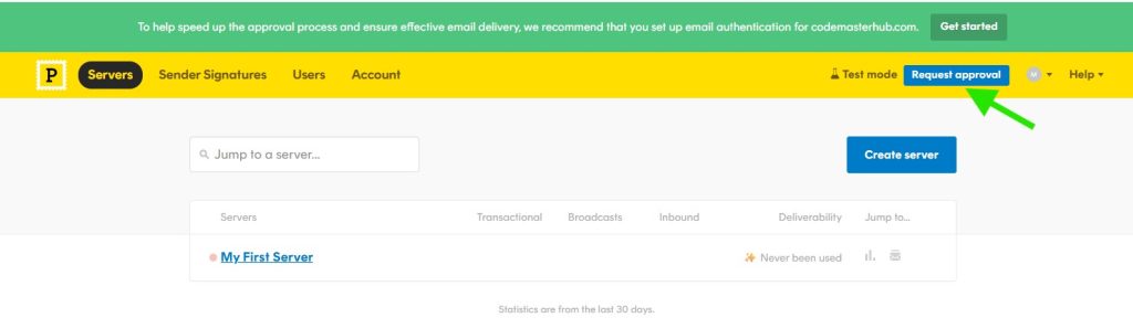 002 deliverykitsmtp postmark setup approve account - CodeMaster Hub