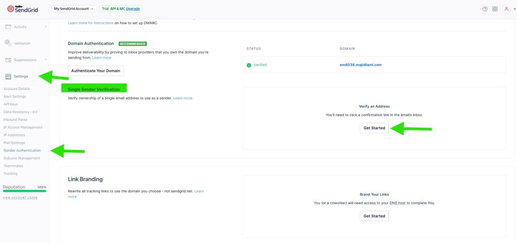002 sendgrid sender verification - CodeMaster Hub