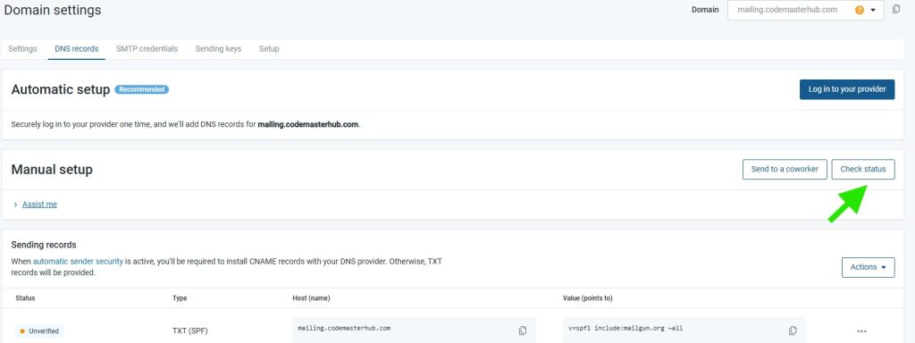 008 deliverykitsmtp mailgun smtp setup add domain check status - CodeMaster Hub