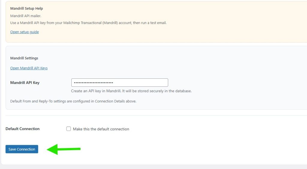015 deliverykitsmtp mandrill smtp setup mandrill save connection - CodeMaster Hub