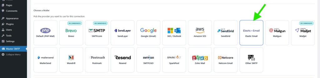 019 deliverykit smtp connection elastic selected - CodeMaster Hub