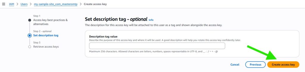 deliverykitsmtp aws create access key create - CodeMaster Hub