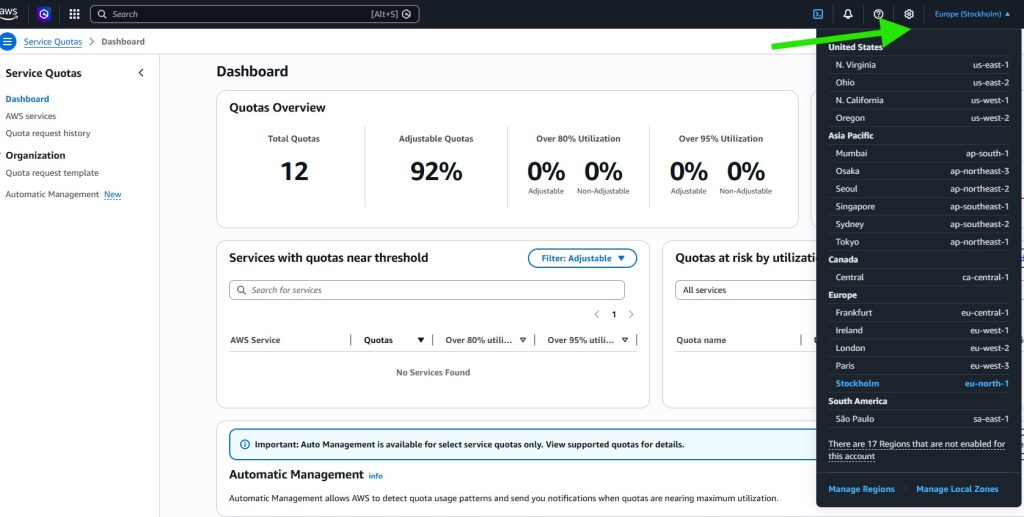 deliverykitsmtp aws select region - CodeMaster Hub