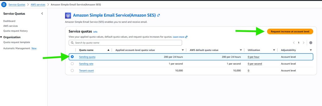 deliverykitsmtp aws sending quota - CodeMaster Hub