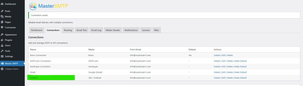 deliverykitsmtp ms connection saved - CodeMaster Hub