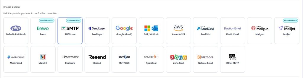 smtp mailer selected - CodeMaster Hub