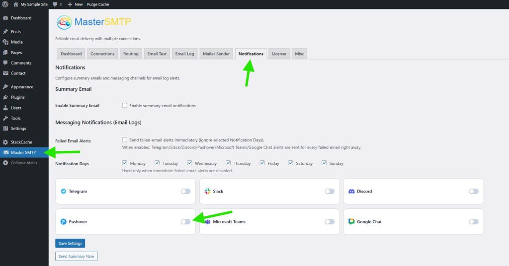 deliverykitsmtp pushover setup 003 - CodeMaster Hub