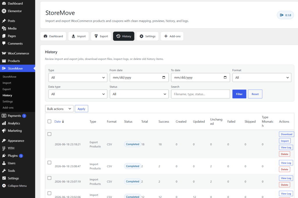 storemove history - CodeMaster Hub