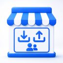 Customers Import & Export Add-on for StoreMove showing WooCommerce customer import and export icons