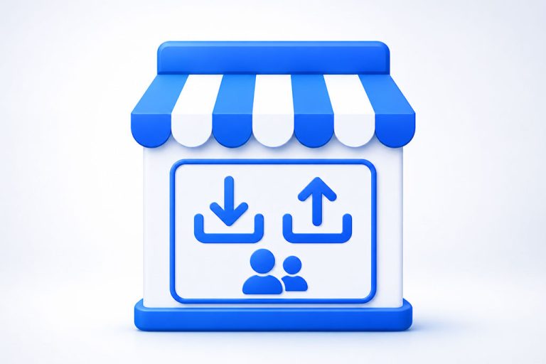 Customers Import & Export Add-on for StoreMove showing WooCommerce customer import and export icons